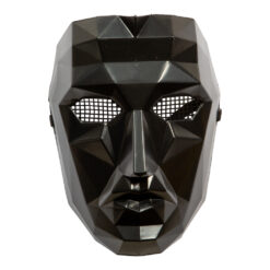 Squid Game Boss Mask - black mask inspired by the leader of the series. Perfect for Halloween, masquerades and theme parties. 