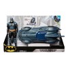 Batman Batmobile and Figure 30 cm - iconic set with Batman action figure and Batmobile with working wheels. Perfect for superhero adventures! 