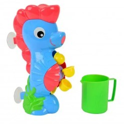 ABC Seahorse Bath Toy - colorful and safe bath toy that floats and splashes water. Ideal for children from 6 months. 