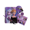 Frozen Writing Set A5 with Multicolor Pen - 60 pages of paper and multicolored pen with Elsa & Anna motifs. Perfect for drawing and creative play. 