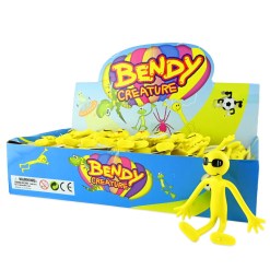 Smiley Bendable Figure 13 cm - flexible fidget toy with bendable arms and legs. Perfect for play, relaxation and as a fun gift for all ages. 