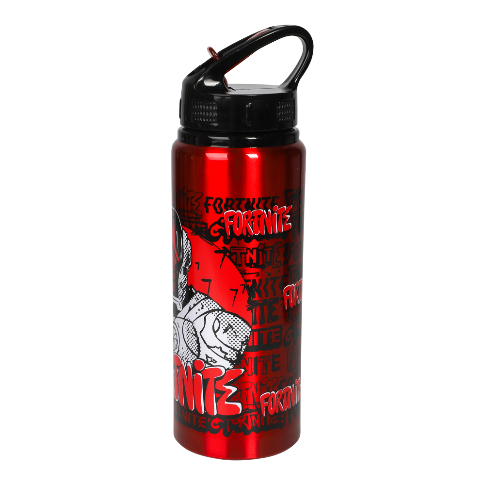 Fortnite Vattenflaska Aluminium 730ml – hållbar sportflaska med Fortnite-motiv. Rymlig och perfekt för skola, träning eller gamingfans!