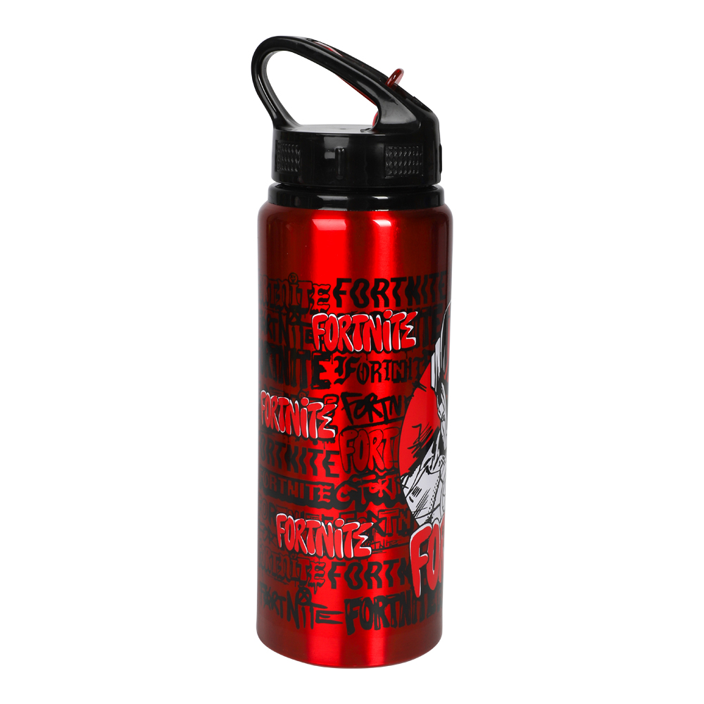 Fortnite Vattenflaska Aluminium 730ml – hållbar sportflaska med Fortnite-motiv. Rymlig och perfekt för skola, träning eller gamingfans!