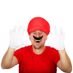 De Red Piper Kit bevat een rode muts en witte handschoenen. Perfect voor maskerades, themafeesten of speelse feestoutfits die willen opvallen. 
