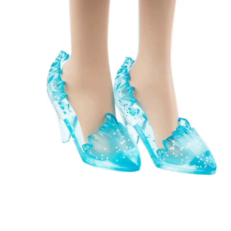 Disney Frozen Core Elsa Frozen 1 - Elsa-dukke, der kan poseres, i sit ikoniske outfit fra Frozen. Indeholder kappe, nederdel og sko. Ideel til børn fra 3 år.