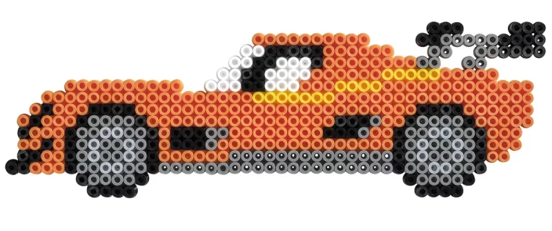Hama Midi Gift Box Vehicles 4 000 pärlor, pärlplattor, mönster och strykpapper. Skapa fordon och fantasimotiv. Kreativt pyssel från 5 år.