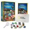 National Geographic Rock and Mineral Starter Kit – upptäck 15 mineral- och stenprover med förstoringsglas, displayask och färgguide. Perfekt från 6 år.