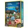 National Geographic Rock and Mineral Starter Kit – upptäck 15 mineral- och stenprover med förstoringsglas, displayask och färgguide. Perfekt från 6 år.