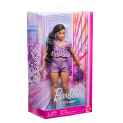 Barbie Deluxe Style in purple shorts & matching top. Inspires play, fashion and creative self-expression 