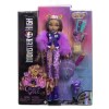 Monster High Clawdeen Wolf Puppe mit lila Haaren, Wolfsdetails & trendigem Outfit. Eine ikonische Puppe zum Spielen und für Sammler. 