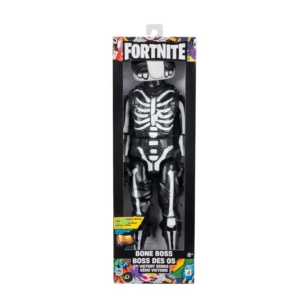 Fortnite Victory Series Figures – Bone Boss actionfigur med skelettdesign & autentiska detaljer. Perfekt för lek, samling & Fortnite-fans!