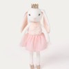 Bunny Ballerina Kate - white soft bunny with pink tulle skirt, golden shoes & crown. Soft, charming and elegant - perfect gift for christening or birthday! 