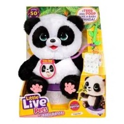 Little Live Pets My Baby Panda – interaktiv panda med över 50 ljud & reaktioner! Mata, kittla & vagga till sömns. Mjuk, gullig & perfekt leksak för barn 5+.