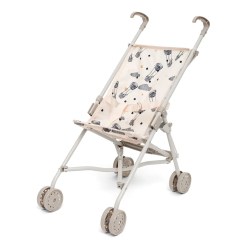 Sulky Skrållan dukkevogn - fleksibel og sammenklappelig dukkevogn med sikkerhedssele og aftageligt betræk. Perfekt til leg derhjemme og på rejser! 