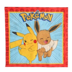 Servetten Pokémon 20-pack - kleurrijke servetten van 2-laags FSC-papier, 33x33 cm. Perfect voor kinderfeestjes en Pokémon-themafeestjes. 