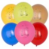 Ballonger Babblarna 6-pack – latexballonger med Babblarna-motiv, 12”/30 cm. Färgglada ballonger i 6 olika färger, perfekt för barnkalas och temafester.