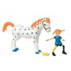 Figure set Pippi & Little Old Man - Pippi and her horse in a playful set! Perfect for children who love Pippi Longstocking and imaginative adventures. 
