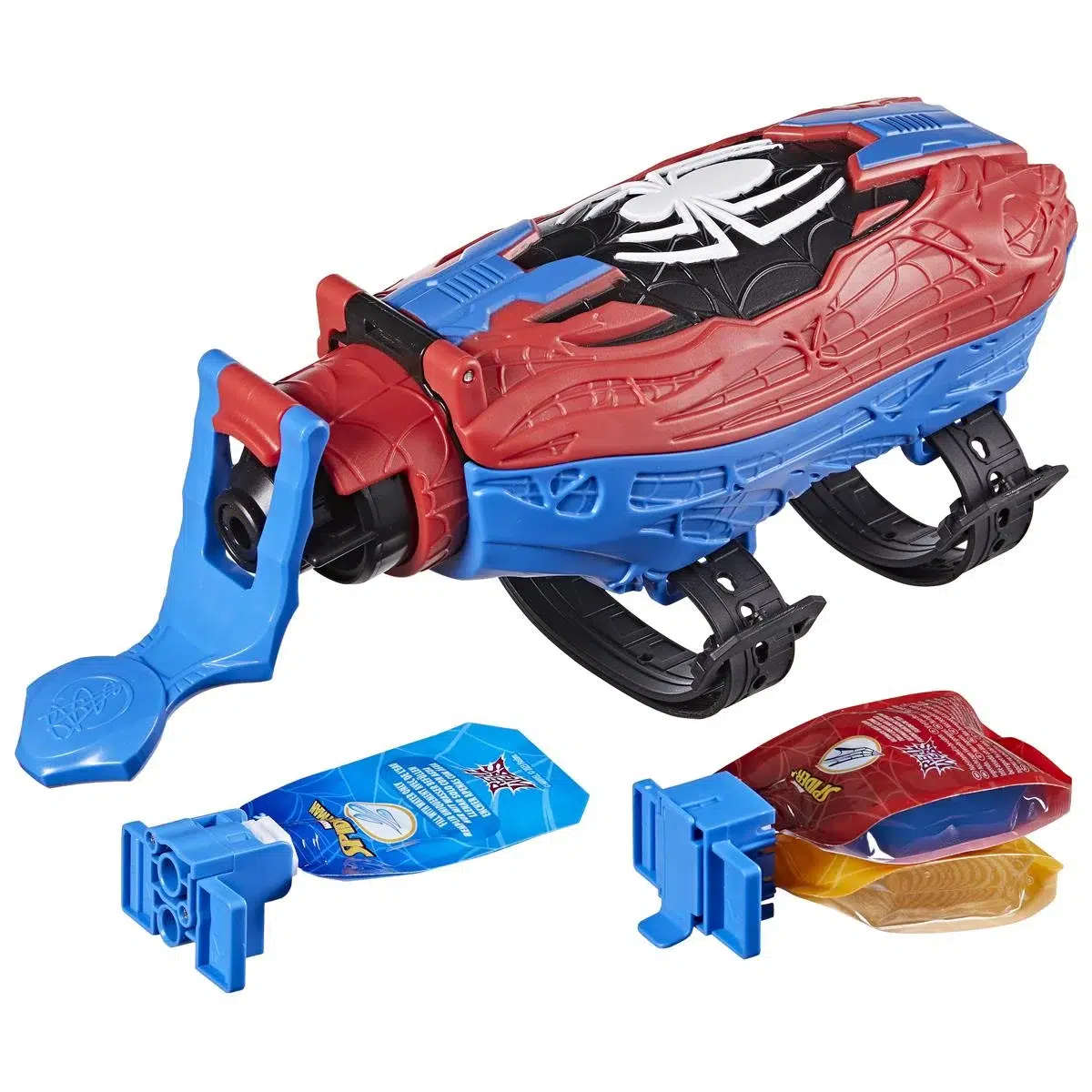 Marvel Spiderman Ultimate Web Blaster! Skjut gelénät eller vatten – tre sätt att leka. För barn från 5 år. Inkl. nät- & vattenpåsar.