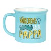 Happy Mug Dad - blauwe porseleinen mok met de tekst 