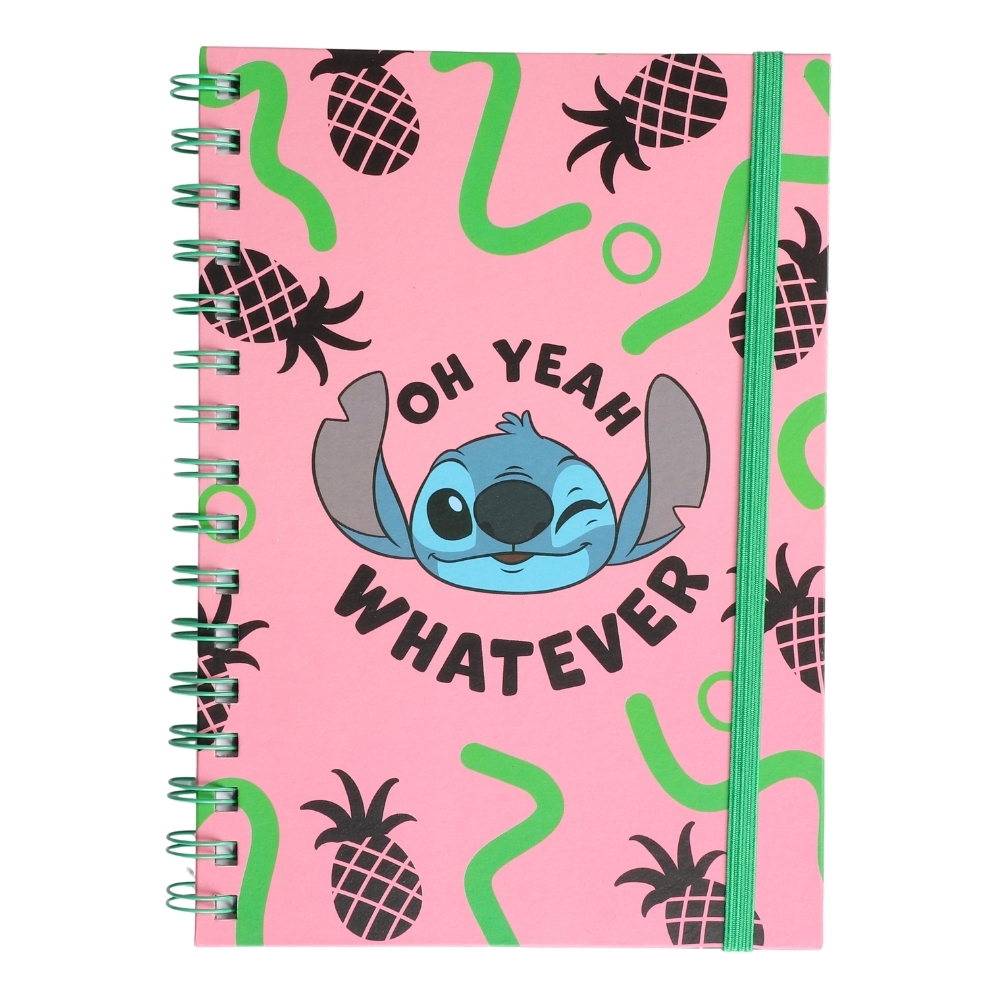 Stitch A5 notebook - A5 spiral bound notebook with Stitch motif. Perfect for school, work or as a gift for Disney fans.
