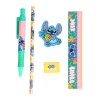 Stitch writing set - complete writing set with pencil, ruler, sharpener and eraser in Stitch design. Perfect for back-to-school, crafts and as a gift for children.
