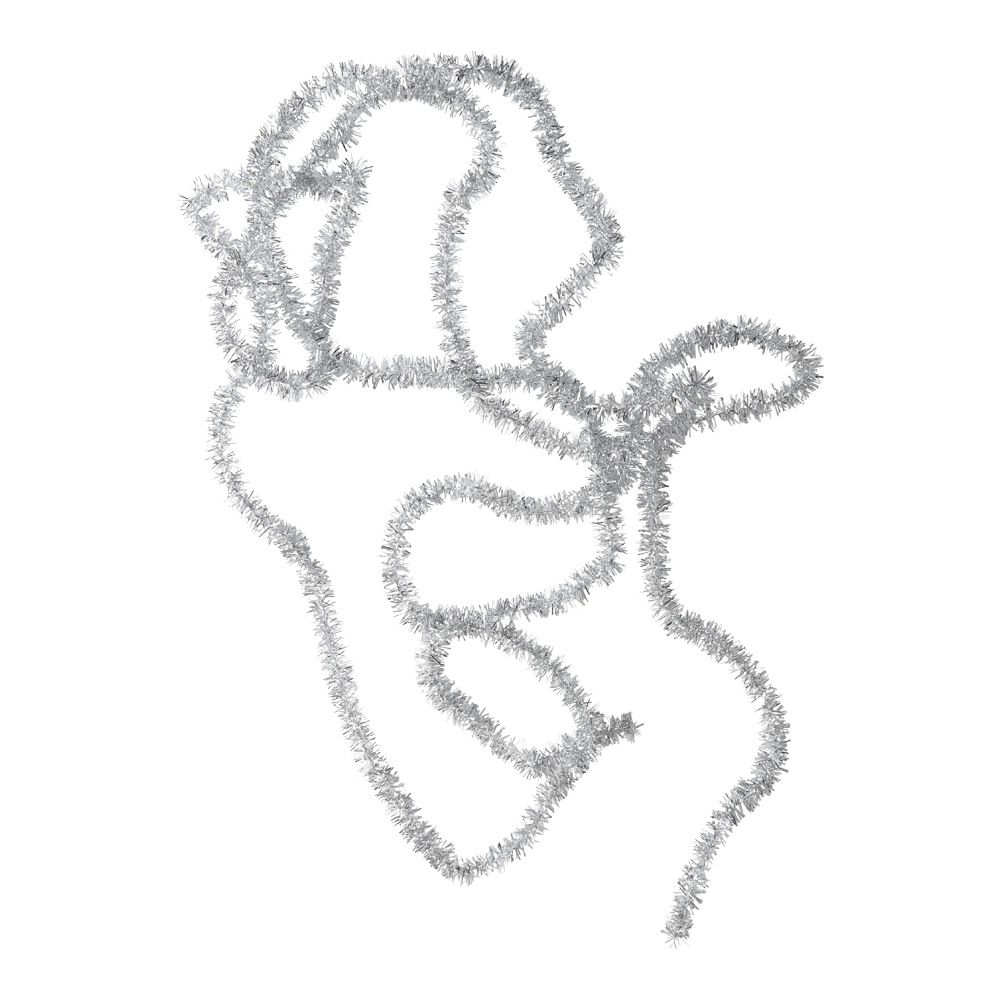Glittergirlang Silver 5 m – skimrande girlang i silver. Perfekt till nyår, födelsedag, bröllop, student och juldekoration.