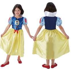 Snow White Princess Dress 104 CL - original Disney dress inspired by the fairytale princess Snow White. Perfect for masquerades and play. Shoes not included. Comes in a practical storage bag.   
