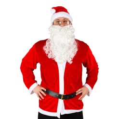 Kerstman Kit - complete set met hoed, riem, bril en baard. Perfect voor het geven van kerstcadeaus, feestjes of de Lucia parade. Verspreid kerstsfeer als een echte Kerstman!  