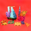 Magnetic Building Blocks 102 pieces - creative magnetic tiles compatible with other brands. Ideal for children from 3 years old who love to build. 