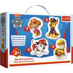 Trefl Paw Patrol - My first puzzle for children from 2 years. Colorful motifs with Chase, Marshall & Skye. Trains motor skills & shape recognition!  
