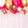 Takballonger Rosa/Guld Kit med 30 latexballonger, 60 m snöre och Glue Dots. Perfekt för takdekoration vid födelsedagar, möhippor och babyshower. Fyll med luft eller helium.